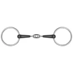 Loose Ring Double Jointed Rubber Snaffle