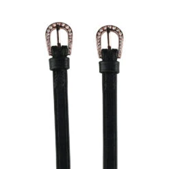 Horze Marseille Spur Straps With Crystal Buckle - ROSE GOLD
