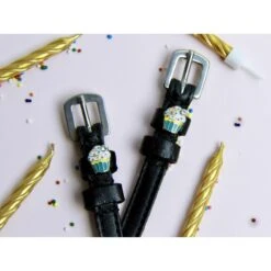 ManeJane Spur Straps With Charm - VARIOUS PATTERNS -Waldheusan Shop MJspurstrapcupcake