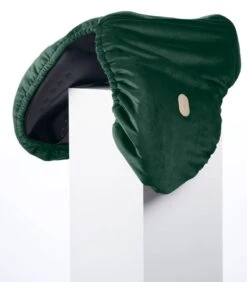 Hansen Equestrian Lush Velvet Saddle Cover 17 Hansen Equestrian Lush Velvet Saddle Cover -Waldheusan Shop Saddle Cover Hunter Green Dressage 1
