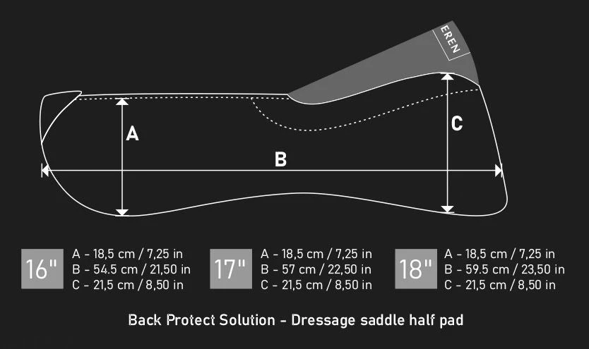 Winderen Correction Slim Dressage Half Pad - 10mm 7 Winderen Correction Slim Dressage Half Pad - 10mm - Image 5