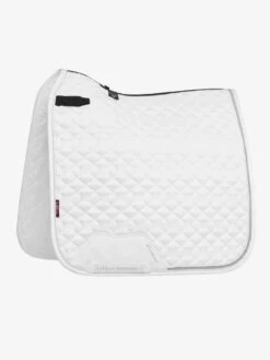 LeMieux Crystal Suede Dressage Saddle Pad - WHITE -Waldheusan Shop lm saddlepad suede diamante dr white hr 1 copy 1