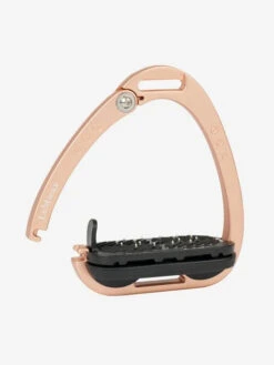 LeMieux Vector Balance Safety Stirrup - VARIOUS COLOURS -Waldheusan Shop lm stirrup vector balance rosegold hr 7 copy